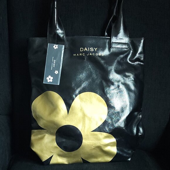 Marc Jacobs Daisy Promo Black Patent Tote Bag - Picture 1 of 5